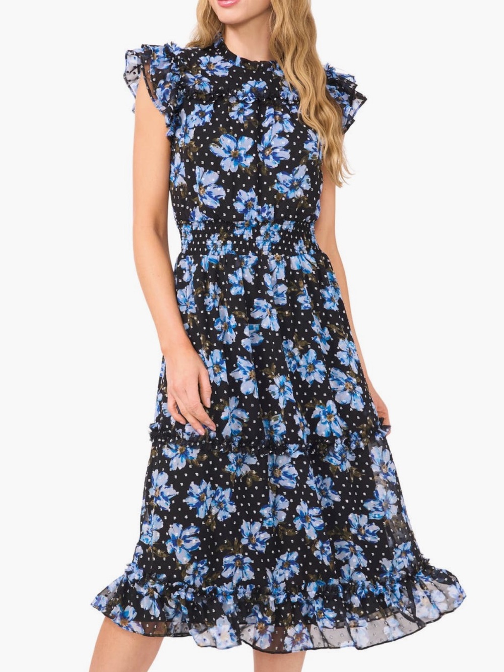 CeCe Midi Floral Dress